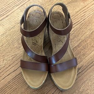 Blowfish platform heels, cork, size 10, new condition. Worn once